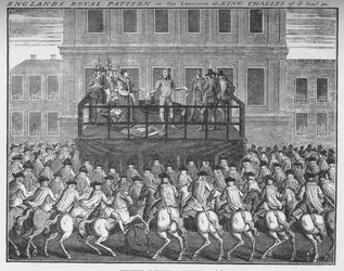 Avrättningen av kung Karl I, 30 januari 1649, c1735 1903