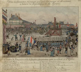Avrättningen av Robespierre och hans anhängare den 28 juli 1794