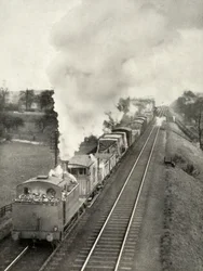 Den berömda Lickey-lutningen mellan Bromsgrove och Blackwell, Worcestershire, 1935.