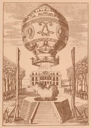 Den första ballonguppstigningen, c1785 1919