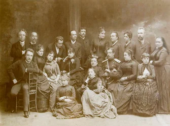 Den första dramatiska teatergruppen i Warszawa, 1866