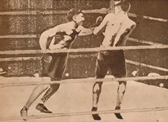 De första trådlösa fotografierna från Amerika o England skickades den 25 september. - Dempsey mot Tunn