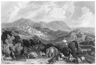 Fästningen Nahan i herraväldet av Oude, Indien, c1860