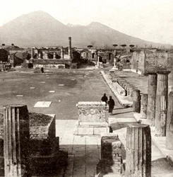 Forumet i Pompeji, Italien, 1894