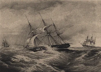 Fregatten Kreiser och slupen Ladoga vid Amerikas kust 1823, 1900-1910-talen