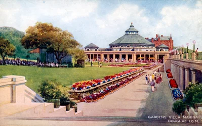 Trädgårdarna i Villa Marina, Douglas, Isle of Man, tidigt 1900-tal