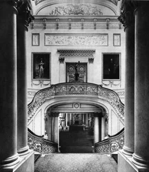 Den stora trappan i Buckingham Palace, London, 1935