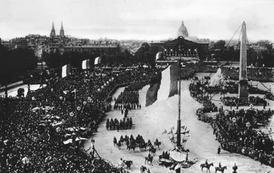 Den stora segerparaden, Paris, Frankrike, 14 juli 1919