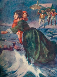 Det enorma gröna isfragmentet höjde och knarrade, 1929