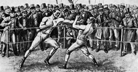 Den sista striden med bara knogarna, Farnborough, Hampshire, 17 april 1860 1951