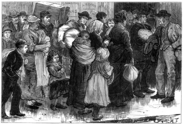 Pantkontoret i Merthyr-Tydfil, Wales, 1875