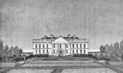 The Presidents House, North Portico, USA, 1834 1908