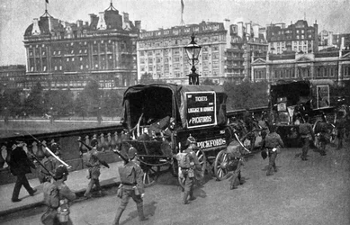 Järnvägsstrejken 1911, London, c1920