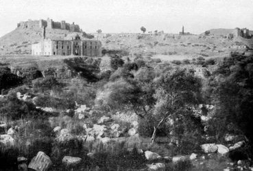 Ruinerna av Dianatemplet, Efesos, Izmir, Turkiet, 1926