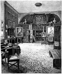 Sir Frederic Leightons studio, c1880-1882