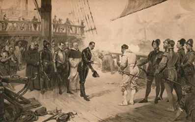 Don Antons överlämnande till Sir Francis Drake, 1 mars 1579 1905