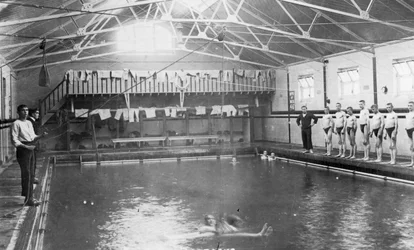 Simbadet, Royal Navy utbildningsanstalt, Shotley, Suffolk, 1936