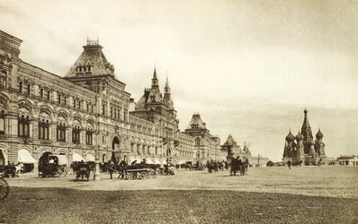 De övre handelsraderna på Röda torget, Moskva, Ryssland, 1910-talet