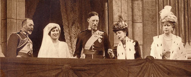 Prinsessan Marys och Viscount Lascelles bröllop den 28 februari 1922 1935.