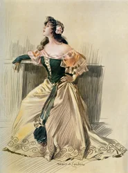Teater De La Porte-Saint-Martin - Falstaff - Nelly. - Fröken Pannetier, 1904.