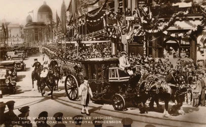 Deras Majestät Silverjubileum 1910-1935. Talarnas tränare i Kungliga processionen