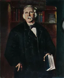Theodor Fontane 1819-1898. - Målning av Hanns Fechner, 1934.