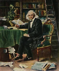 Theodor Mommsen 1817-1903. - Målning av Knaus, 1934.