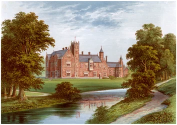 Thicket Priory, York, hem för familjen Dunnington-Jefferson, c1880