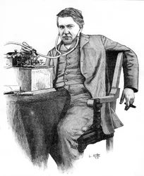 Thomas Alva Edison, amerikansk uppfinnare, c1906