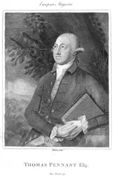 Thomas Pennant, brittisk naturforskare och resenär från 1700-talet, c1840