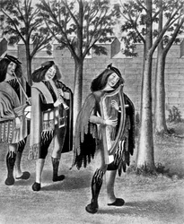 Tre sångare, c1480, 1910