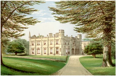 Thrybergh Park, Yorkshire, hem för familjen Fullerton, c1880