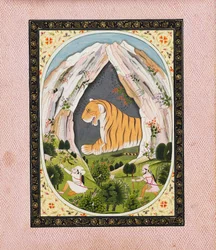 Tiger i en grotta, c1810