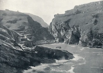 Tintagel - Visar King Arthurs Castle, 1895