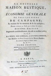 Titelsida till The New Rustic House, eller General Economy, 1775