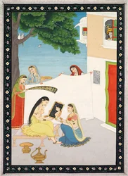 Toilette av Radha, ca. 1810-1820.