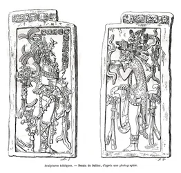 Toltekiska skulpturer, Mexiko, 1800-talet