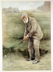 Tom Morris senior, brittisk golfspelare, porträtt, c1910