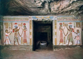 Amun-her-khepeshefs grav, son till Rameses II, Thebe, Egypten, 1900-talet