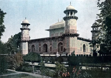 Itimad-Ud-Daulas grav, Agra, Indien, c1890