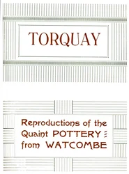 Torquay - Reproduktioner av pittoreska keramik från Watcombe, 1919