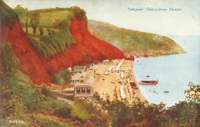 Torquay, Oddicombe Beach, sent 1800-tidigt 1900-tal.