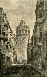 Tornet i Galata, Konstantinopel, 1890.
