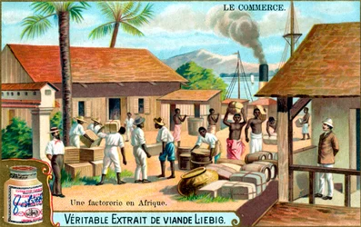 Handel: handelsstation i Afrika, c1900