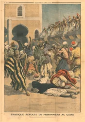 Tragiskt uppror av fångar i Kairo, 1914.