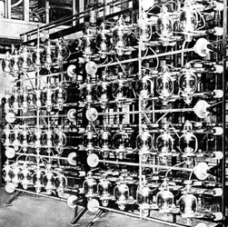 Sändningsventiler vid Marconi Station i Carnarvon, Gwynedd, 1926