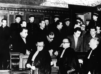 Rättegång mot franska medlemmar av Gestapo, Paris, 1-12 december 1944