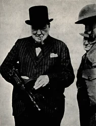 Testa en Tommy-Gun, 1940, 1945.