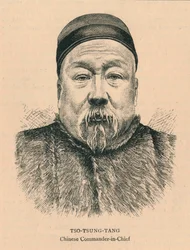 Tso-Tsung-Tang, kinesisk överbefälhavare, sent 1800-tal.