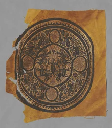 Tunikafragment med Segmentum, 400-600-tal.